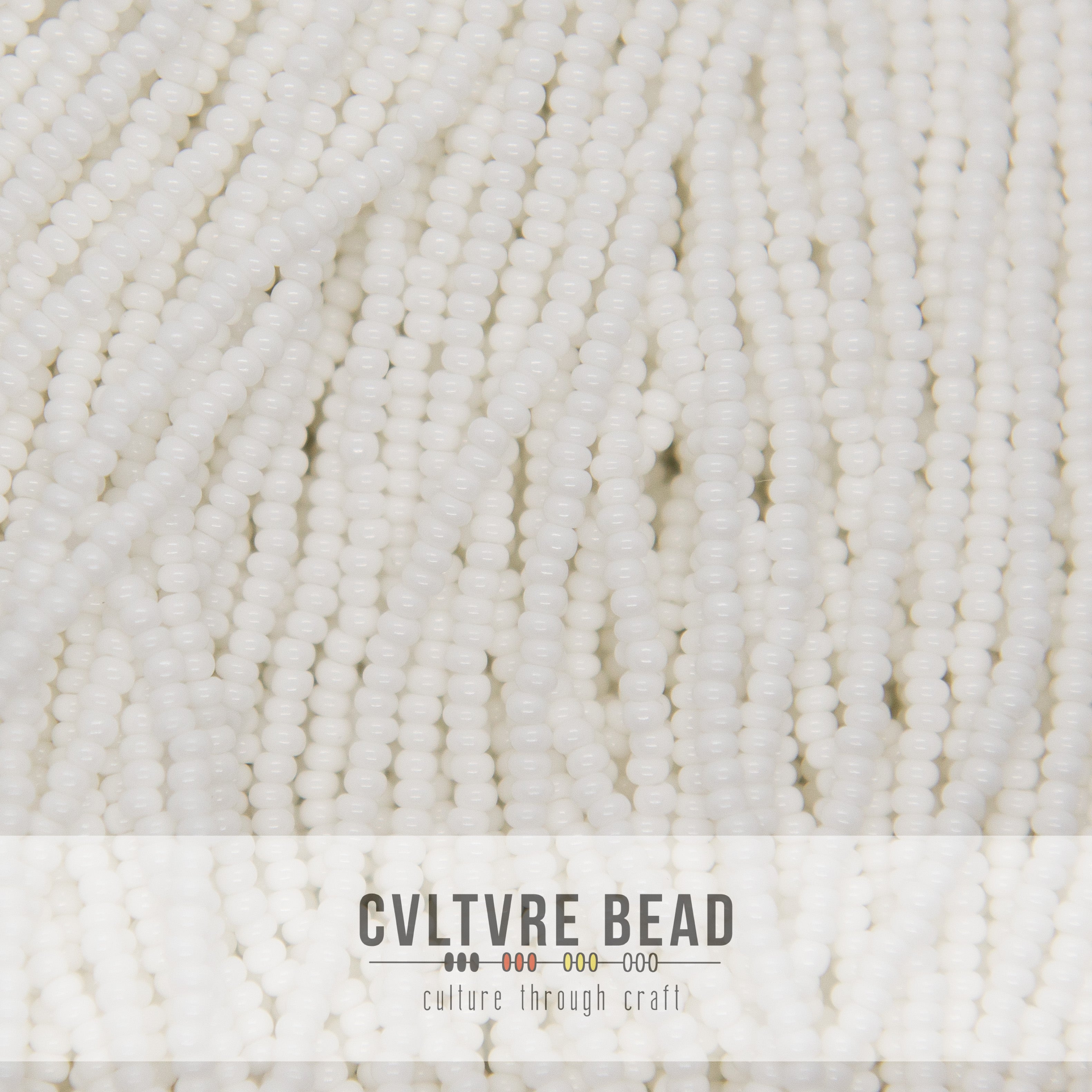 Czech Seed Bead 11/0 Chalk White - 1 Hank
